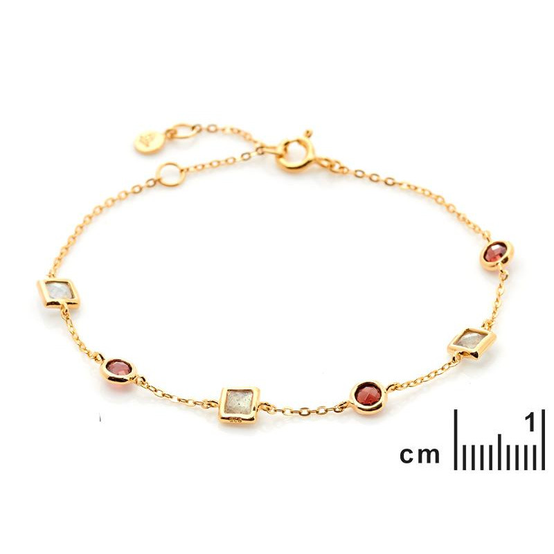 Bracciale granato e labradorite, per evocare ricordi speciali — foto 2
