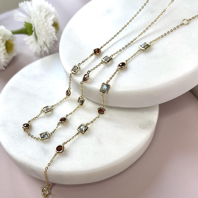 Bracciale granato e labradorite, per evocare ricordi speciali — foto 3