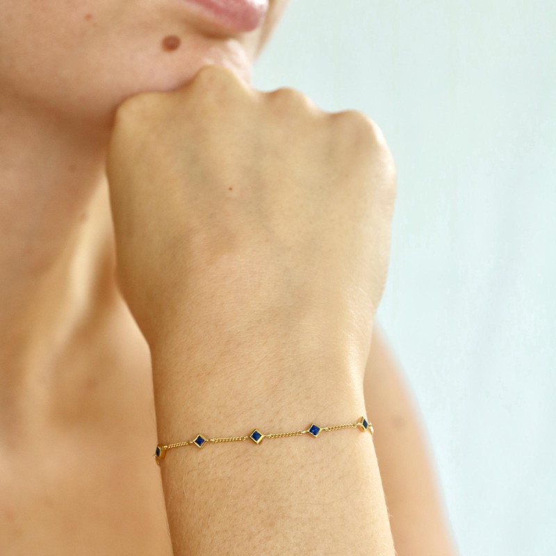 Bracciale lapislazzuli, per commemorare il cielo notturno — foto 3