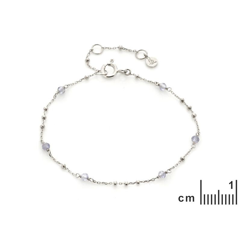 Bracciale iolite blu, per portare l'essenza del cielo — foto 2