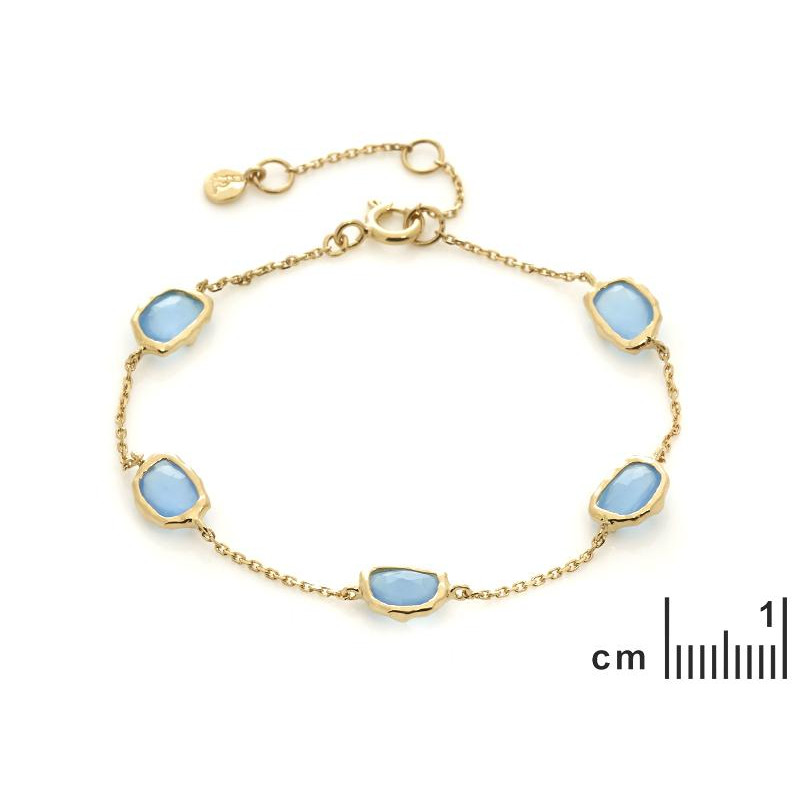 Bracciale calcedonia blu, per custodire i tuoi sogni — foto 2