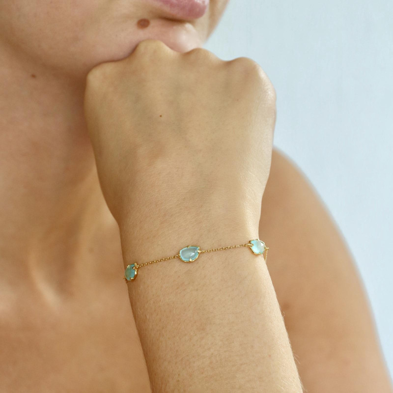 Bracciale calcedonia blu, per custodire i tuoi sogni — foto 3