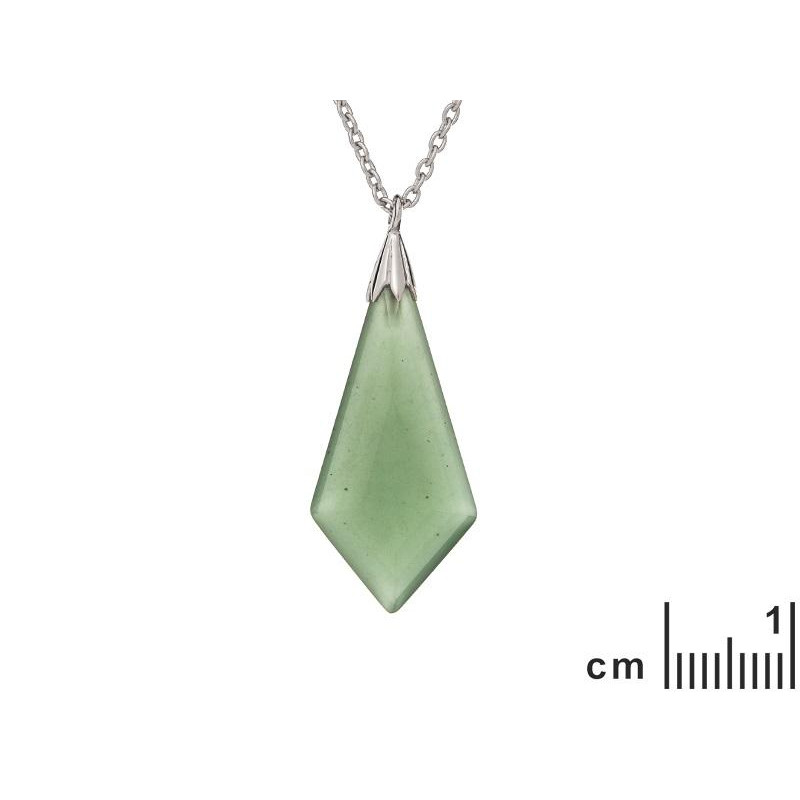 Collana goccia avventurina verde, per vivere l'avventura — foto 2