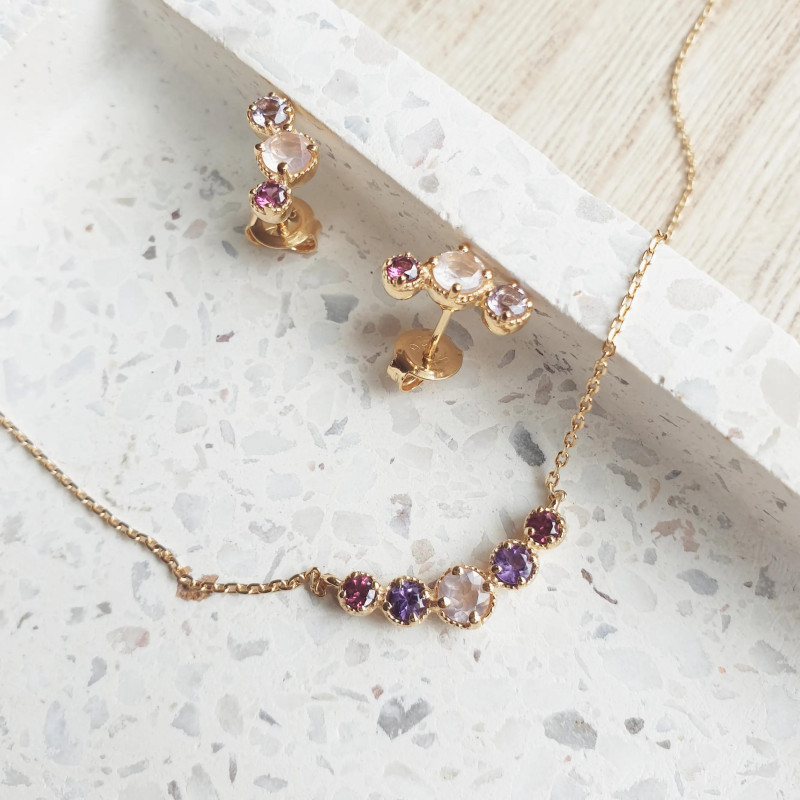 Collana pietre multicolori, per incantare il giorno — foto 3
