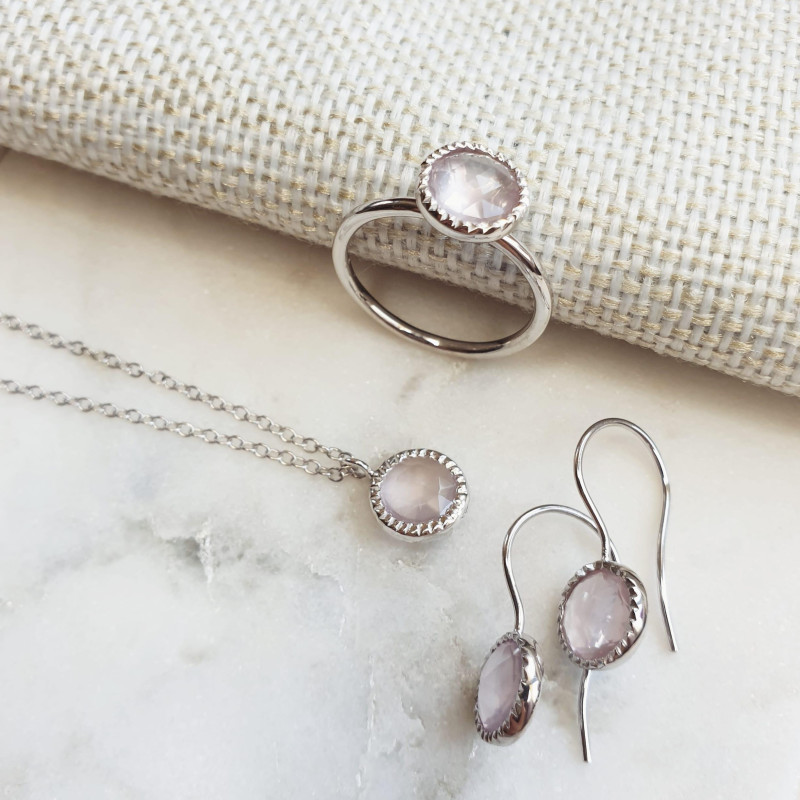 Collana Quarzo Rosa, Per sentire il tuo amore — foto 3