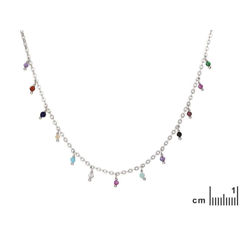 Collana multicolori pietre, per portare con te un'intenzione — foto 2