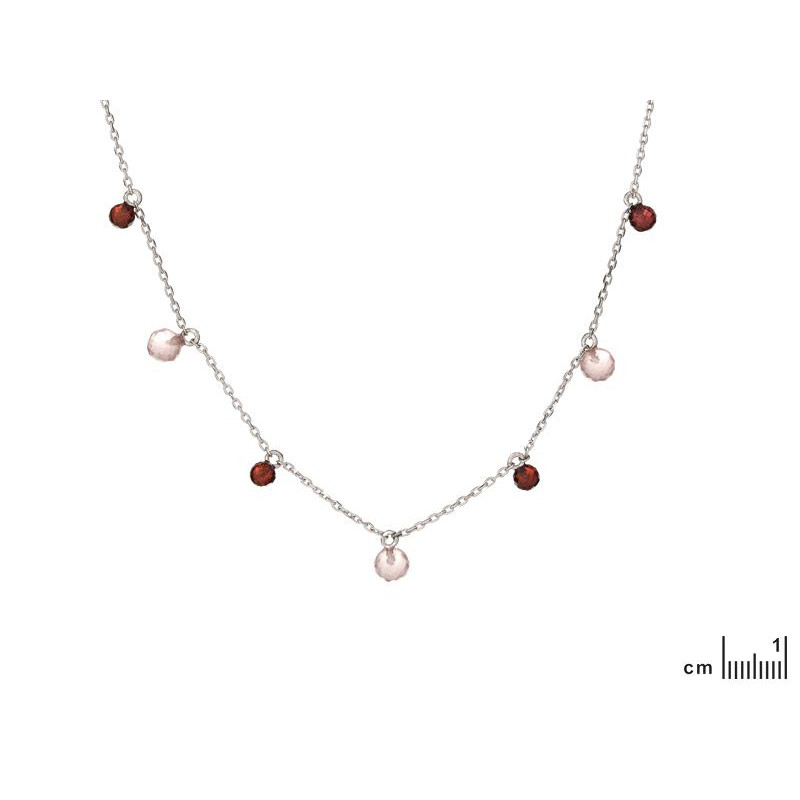 Collana Quarzo Rosa e Granato, Per Regalar Ti luce — foto 2