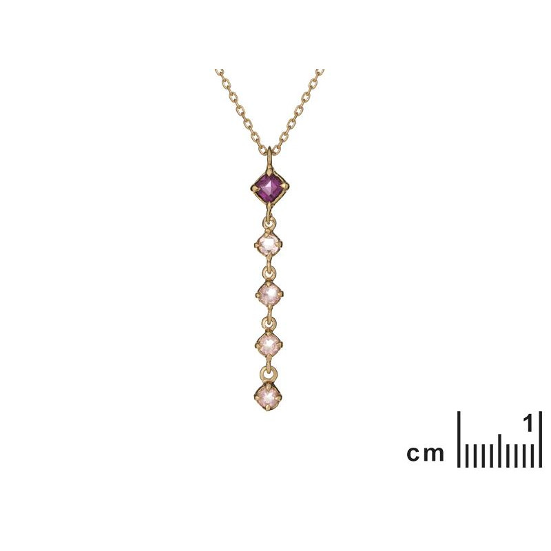 Collana granato e quarzo rosa, per portare l'amore dentro te — foto 2