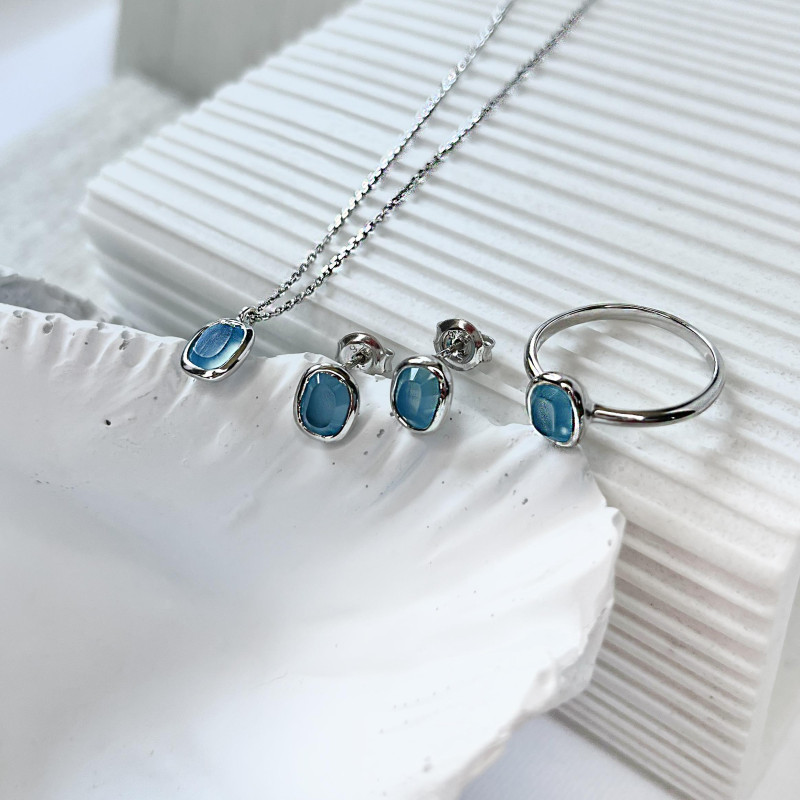Collana calcedonio azzurro, per evocare l'oceano — foto 3