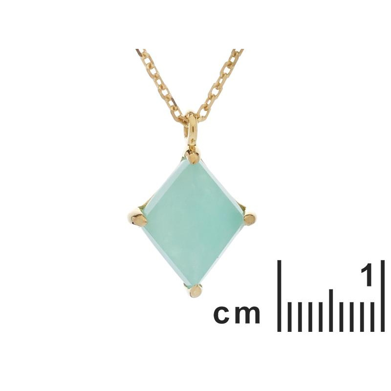 Collana in argento 925 con amazzonite blu, per custodire serenità — foto 2