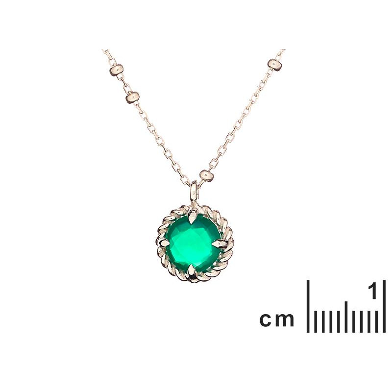 Collana cerchio onice verde, per condividere il silenzio — foto 2