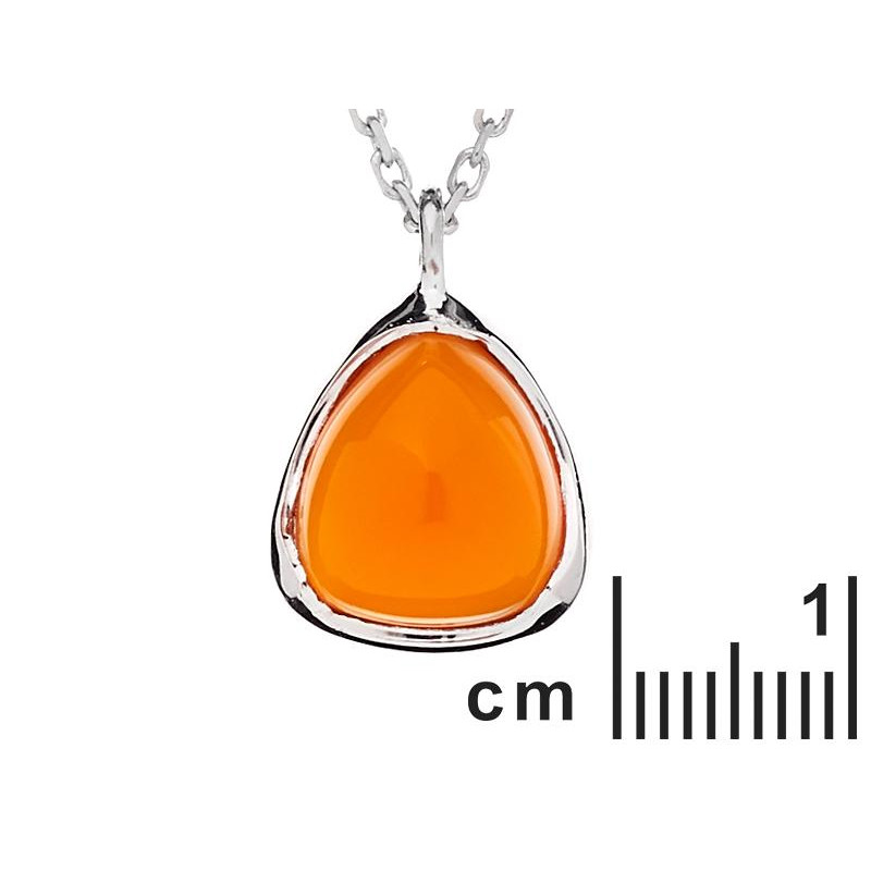Collana triangolo arancione, per ricordare il sole — foto 2