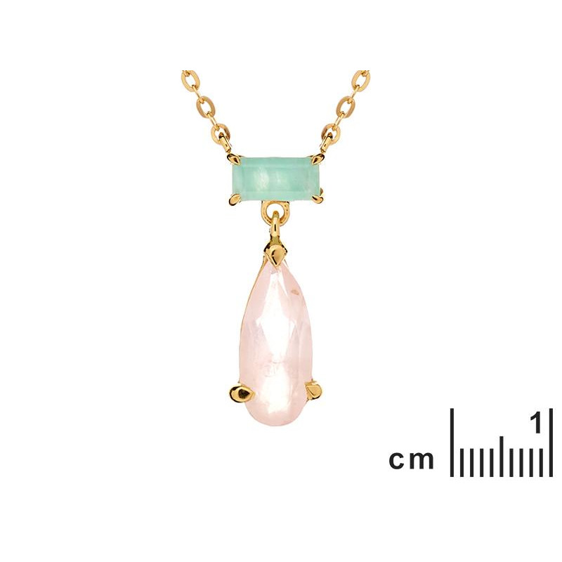 Collana amazzonite e quarzo rosa, per trasmettere la tua essenza — foto 2