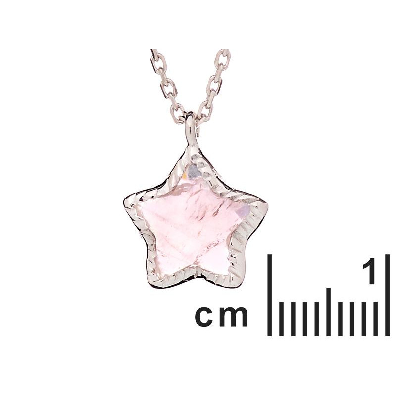 Collana stella quarzo rosa, per illuminare il tuo cammino — foto 2