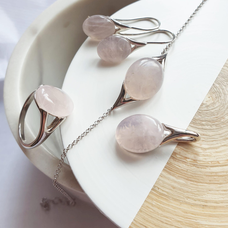 Orecchini quarzo rosa, per illuminare i tuoi ricordi — foto 3