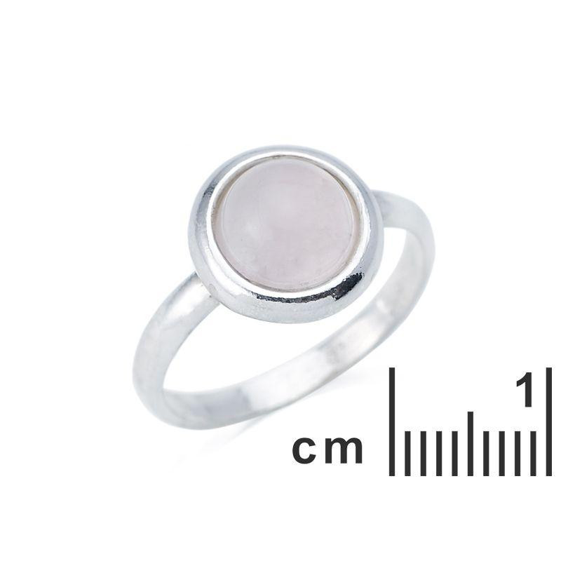 Anello di argento 925 con quarzo rosa naturale, per portare la calma in ogni momento — foto 2