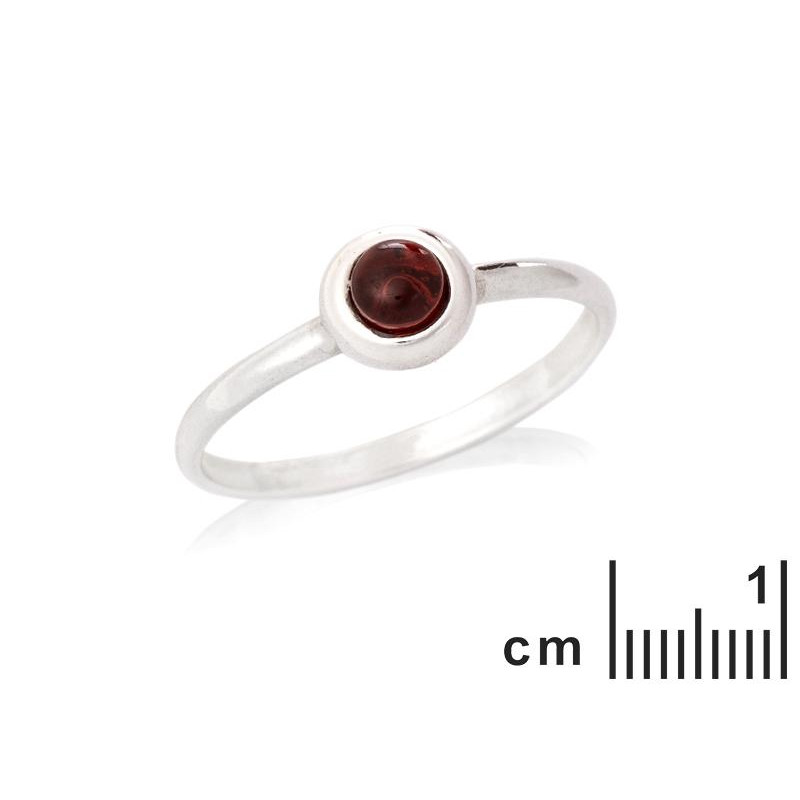 Anello granato rosso naturale, per affacciarti al dolce sole — foto 2
