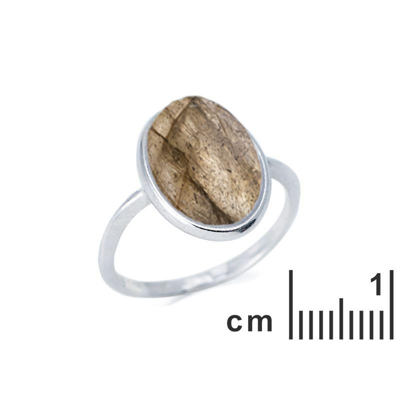 Anello labradorite multicolore, per portare l'essenza del mare — foto 2