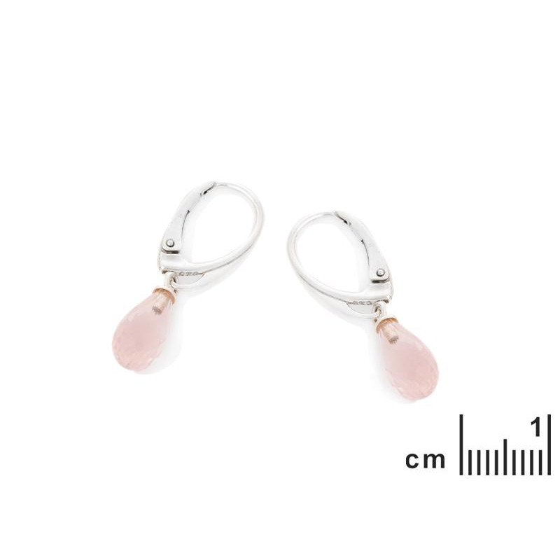 Orecchini quarzo rosa, per portare l'amore — foto 2
