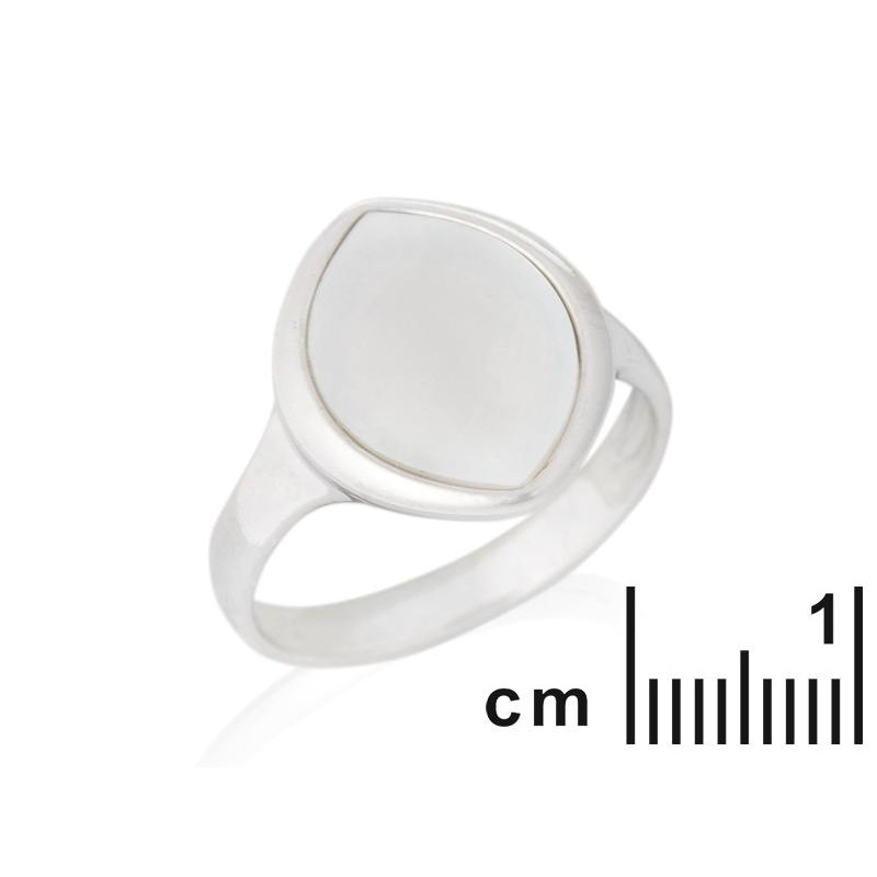 Anello madreperla bianca naturale, per portare con te un'intenzione — foto 2