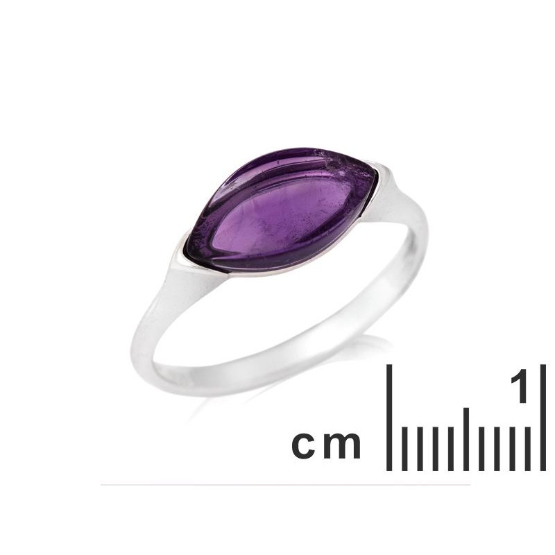 Anello goccia ametista viola, per onorare la vera temina — foto 2