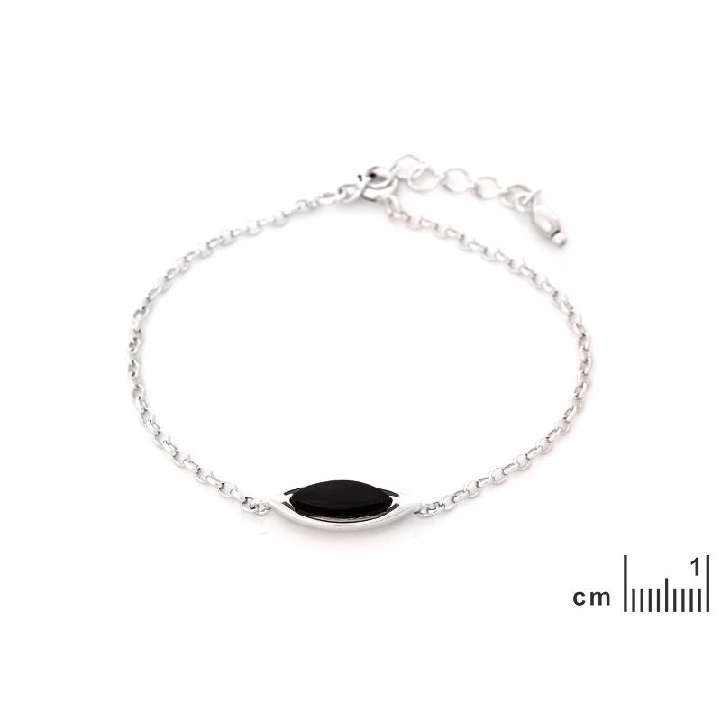 Bracciale agata nera tinta, per perpetuare il ricordo — foto 2