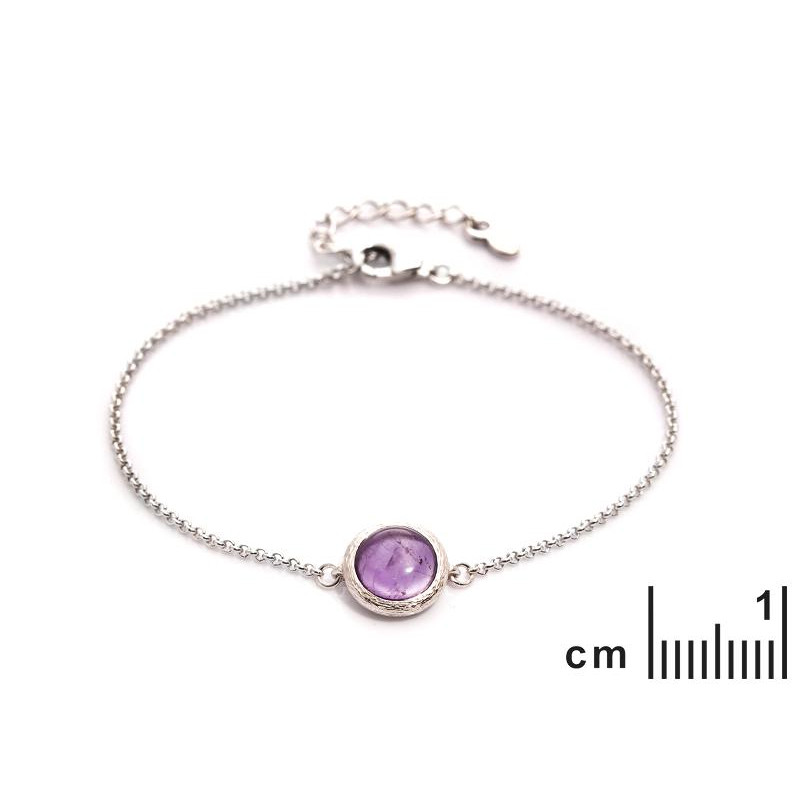 Bracciale Ametista Viola, Per Portare Con Te la Pura Bellezza — foto 2