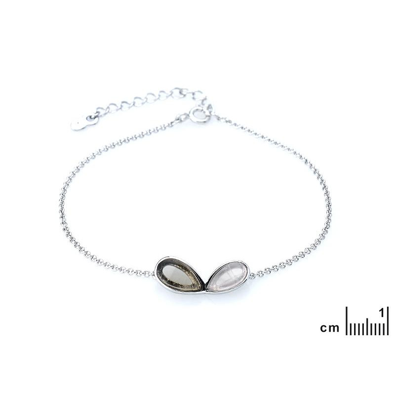 Bracciale Quarzo Rosa, Fumé, Per Portare la Ppace — foto 2