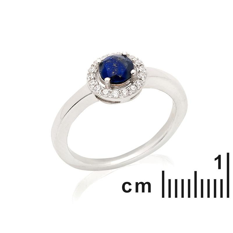 Anello lapislazzuli e zirconio, per portare la purezza — foto 2