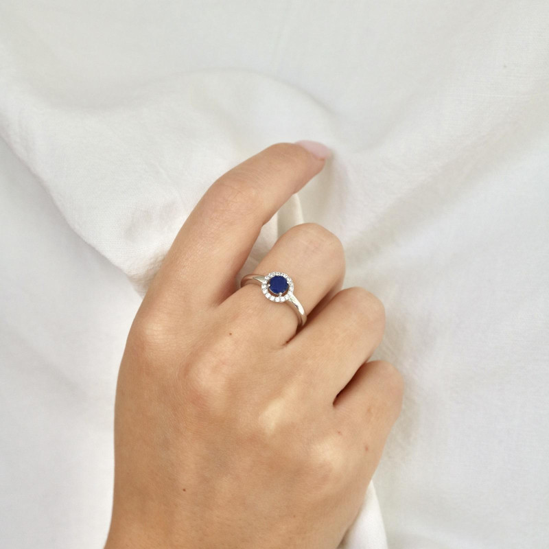 Anello lapislazzuli e zirconio, per portare la purezza — foto 3