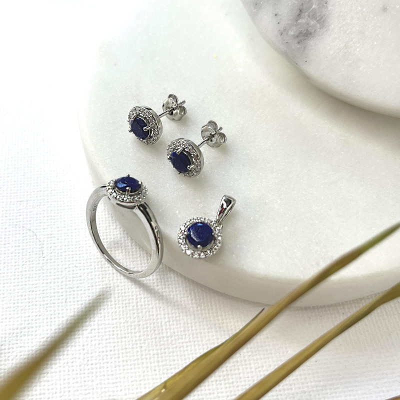 Anello lapislazzuli e zirconio, per portare la purezza — foto 4