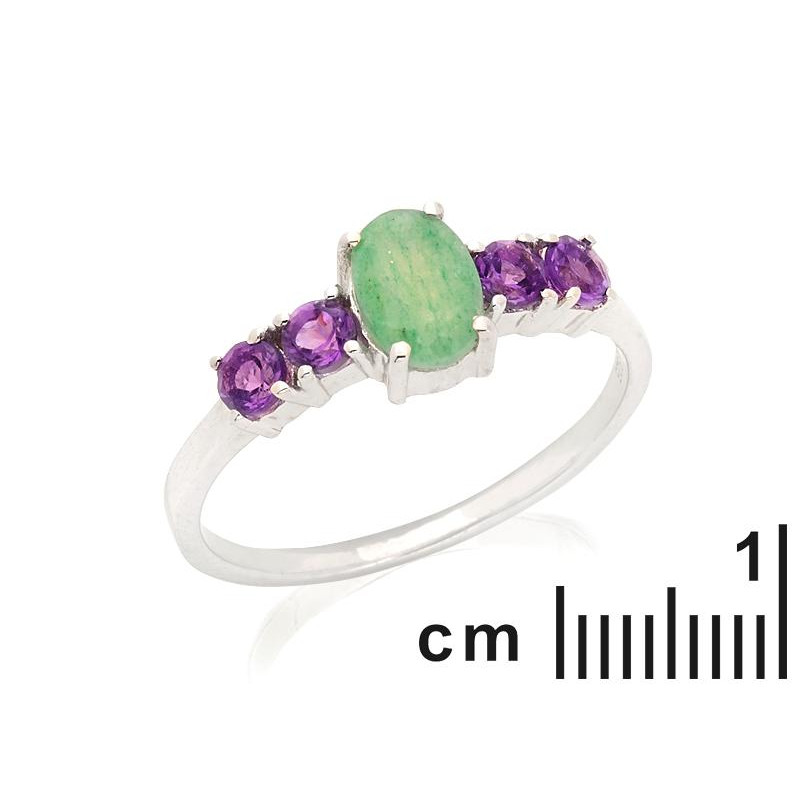 Anello avventurina e ametista, per raccontare storie — foto 2