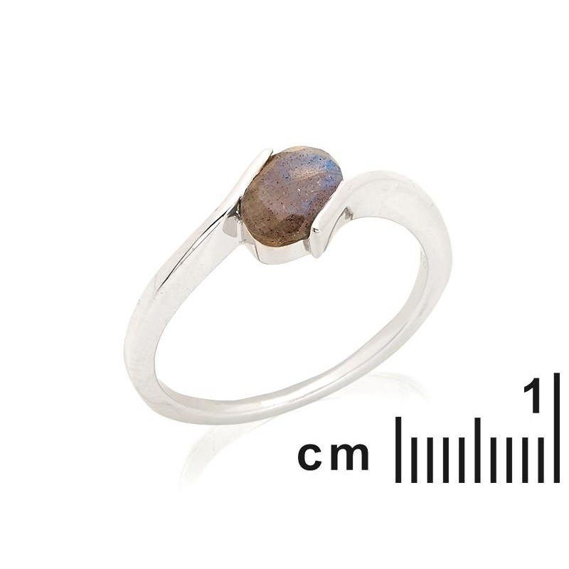Anello labradorite multicolore, per portare l'essenza del tricolorismo — foto 2