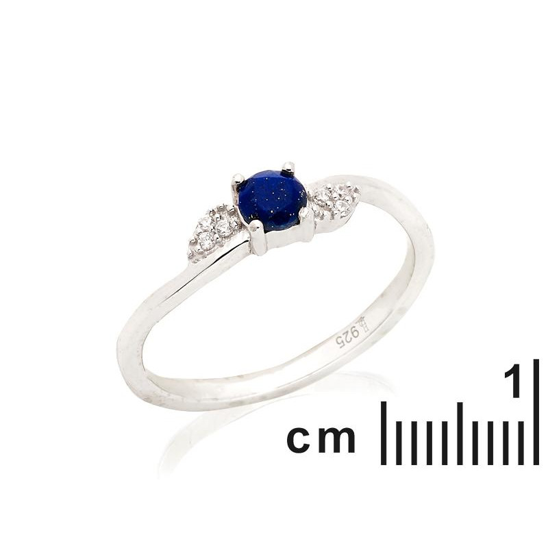 Anello di lapislazzuli blu naturale in argento 925 rodiato, per custodire la tua luce — foto 2