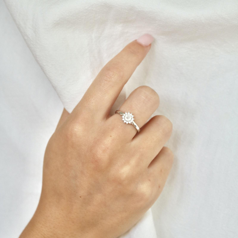 Anello pietra lunare, per illuminare il tuo cammino — foto 3