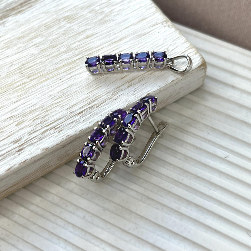 Orecchini ametista viola, per onorare il tuo mistero — foto 3