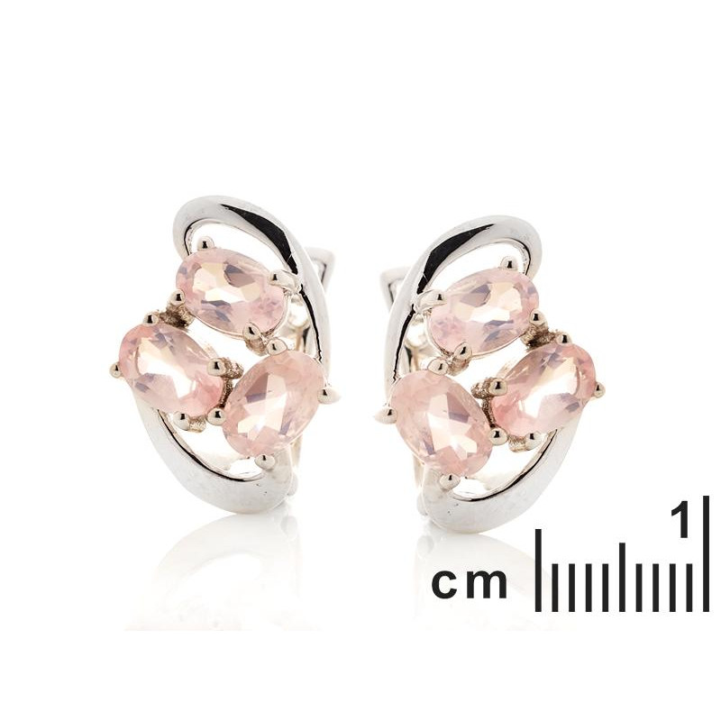 Orecchini quarzo rosa, intenzione di amore — foto 2