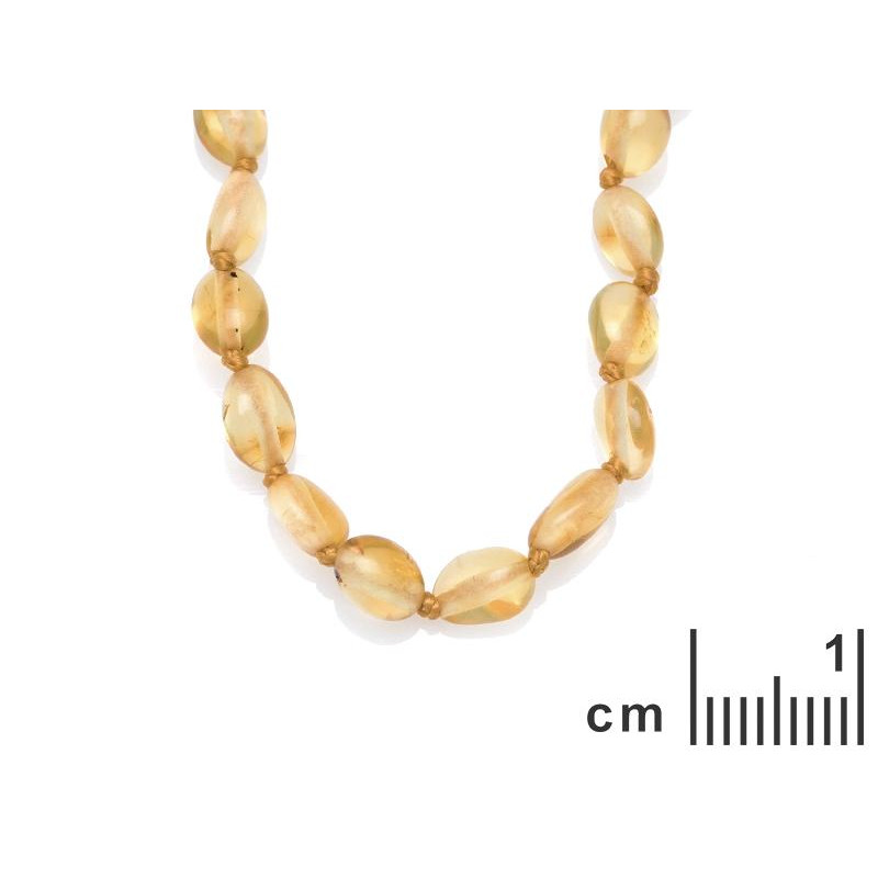 Collana per bebè ambra miele d'oliva, protezione naturale — foto 2
