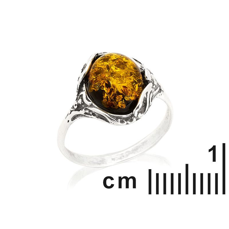 Anello ambra verde Mar Baltico, per evocare il mare — foto 2