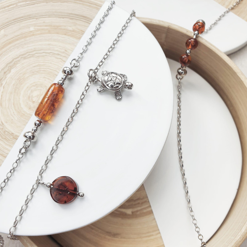 Bracciale ambra cognac, per racchiudere i tuoi sogni — foto 2
