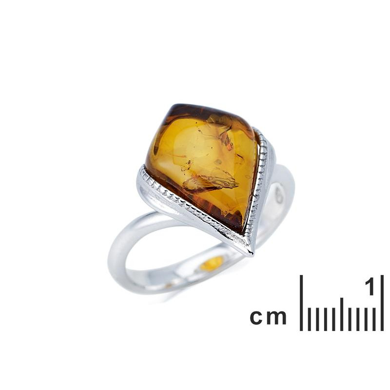 Anello ambra cognac Mar Baltico, per portare l'essenza del mare — foto 2