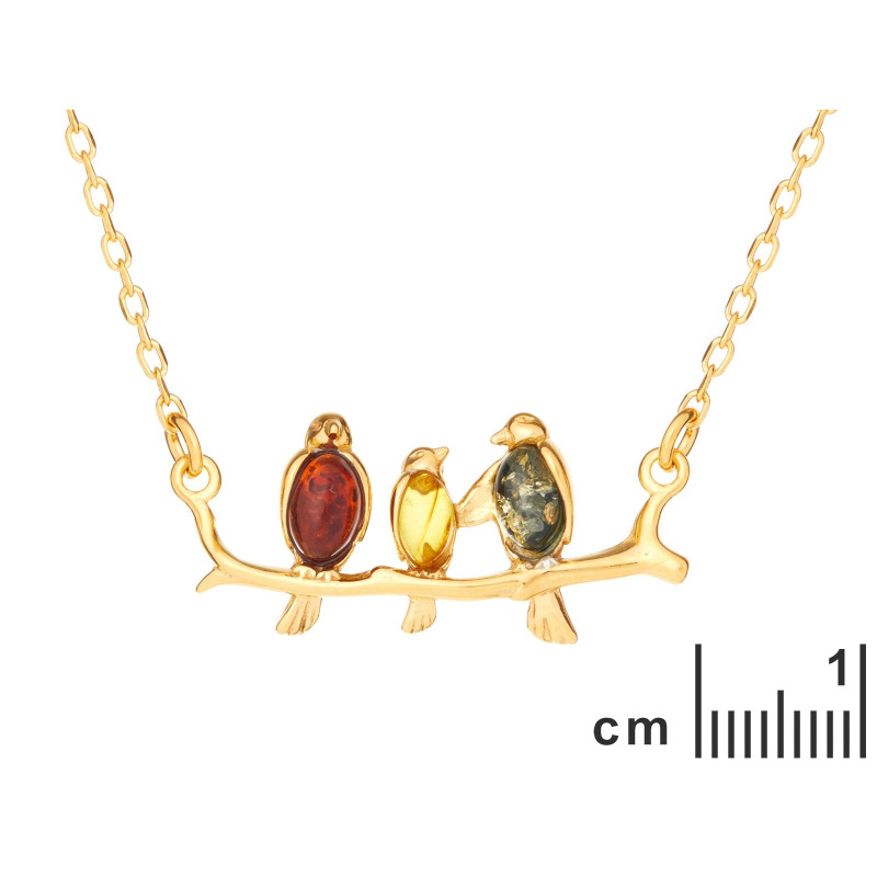 Collana uccello ambra multicolore, per trascinar via i dubbi — foto 2