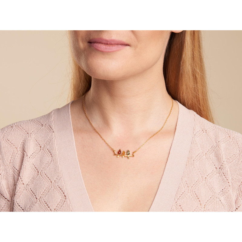 Collana uccello ambra multicolore, per trascinar via i dubbi — foto 3
