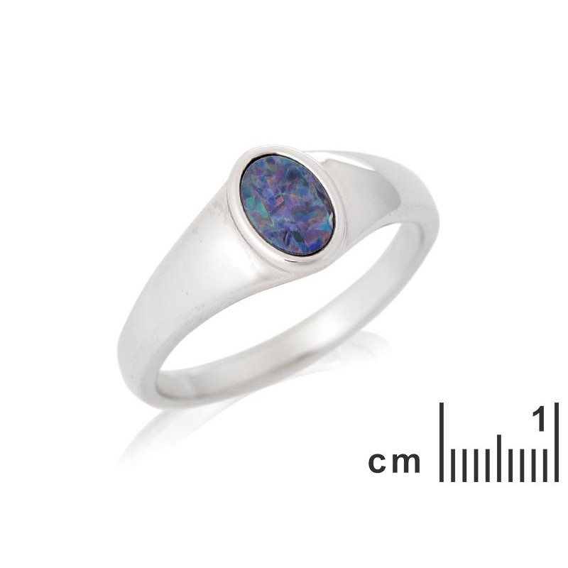 Anello opale blu, per racchiudere il cielo in mano — foto 2