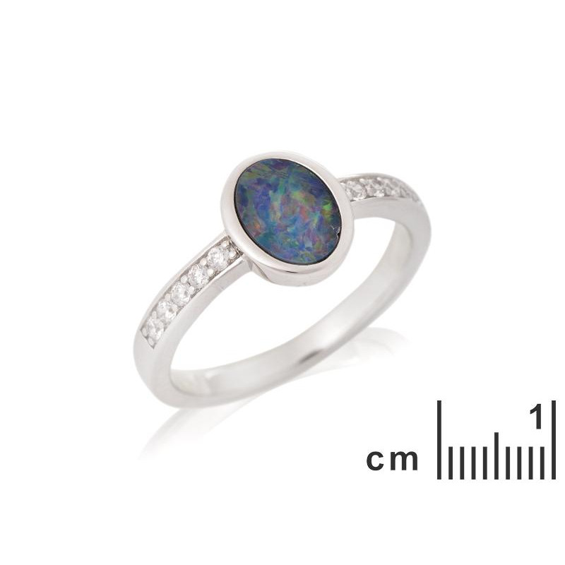 Anello opale e zirconio, per evocare il dolce sogno — foto 2