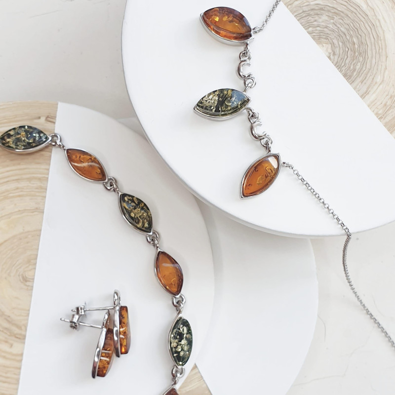 Collana ambra multicolore, per portare la natura nel cuore — foto 3