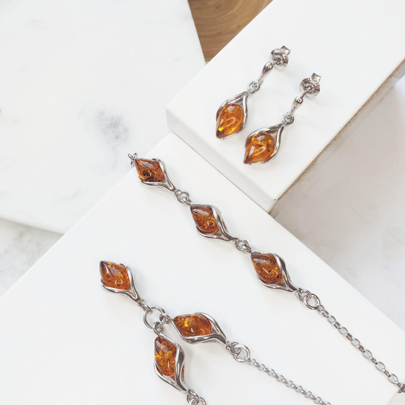 Bracciale ambra cognac, per raccontare storie — foto 3