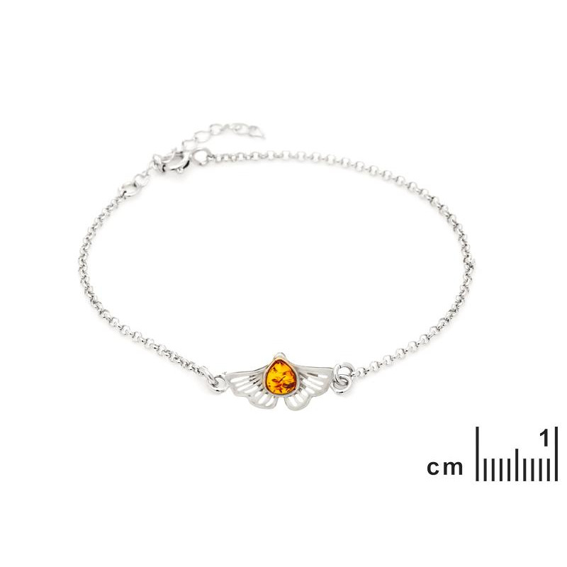 Bracciale Ginkgo con ambra, per onorare le vecchie virtù — foto 2