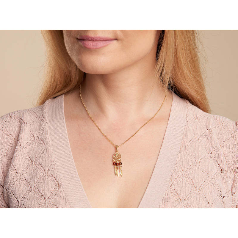 Collana acchiappasogni con ambra cognac, per conservare i tuoi più bei momenti — foto 3