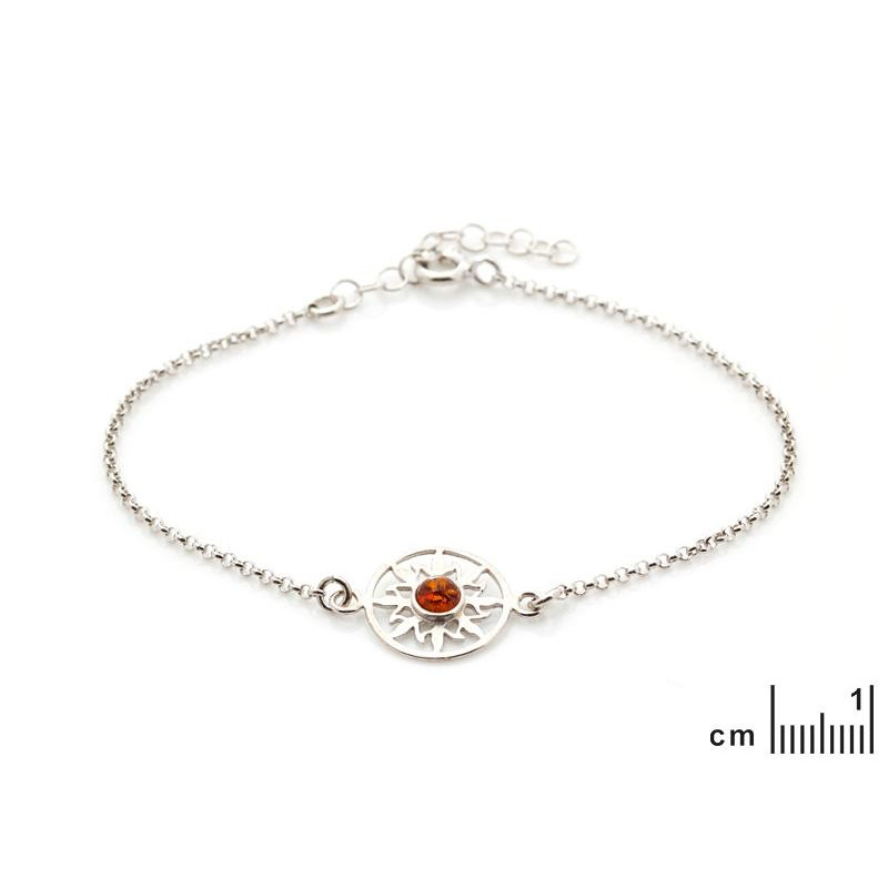 Bracciale sole ambra cognac, per raccontare la tua storia — foto 2